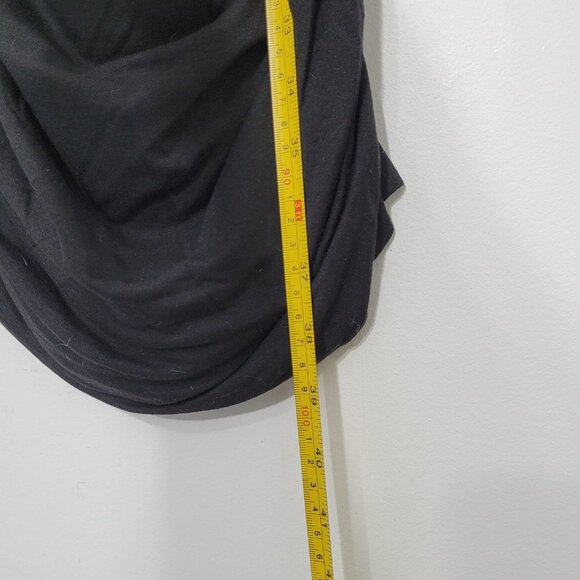 INC Petite Black Purple Red Draped Neckline Sheath Lined Dress Sleeveless TP - Picture 10 of 12